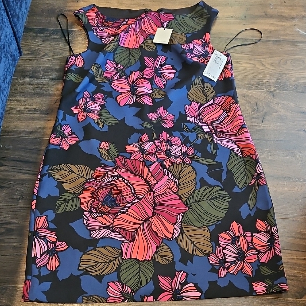 Trina Turk Vibrant Floral Mini Dress - Pink, Blue, Green